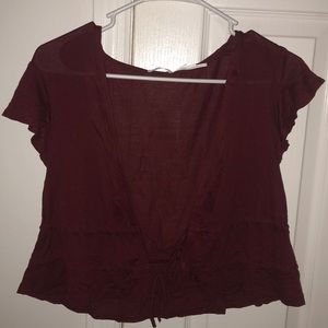 urban outfitters tie front top!